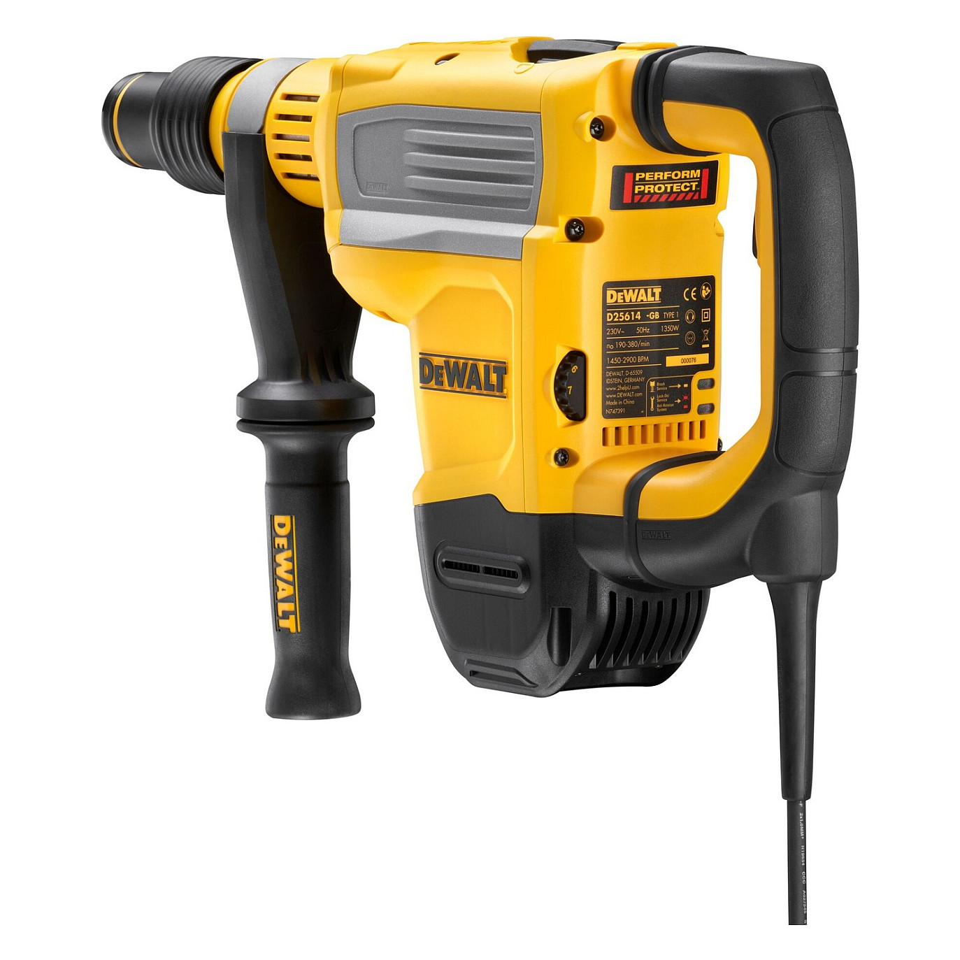 Udarni čekić DEWALT D25614K-QS (1350W, 10.5J, 45mm, SDS-Max)-3