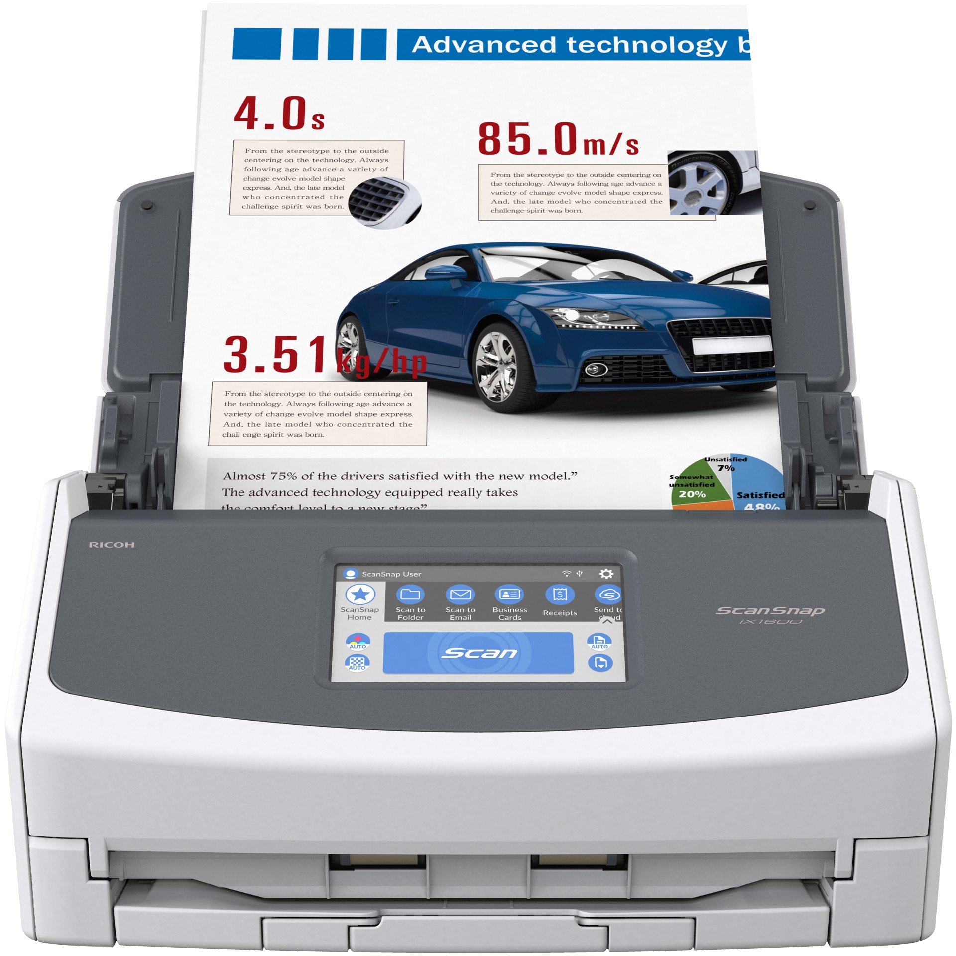 Skeniranje dokumenata SCANSNAP IX1600 (brzo dvostrano skeniranje, Wi-Fi, USB)-1
