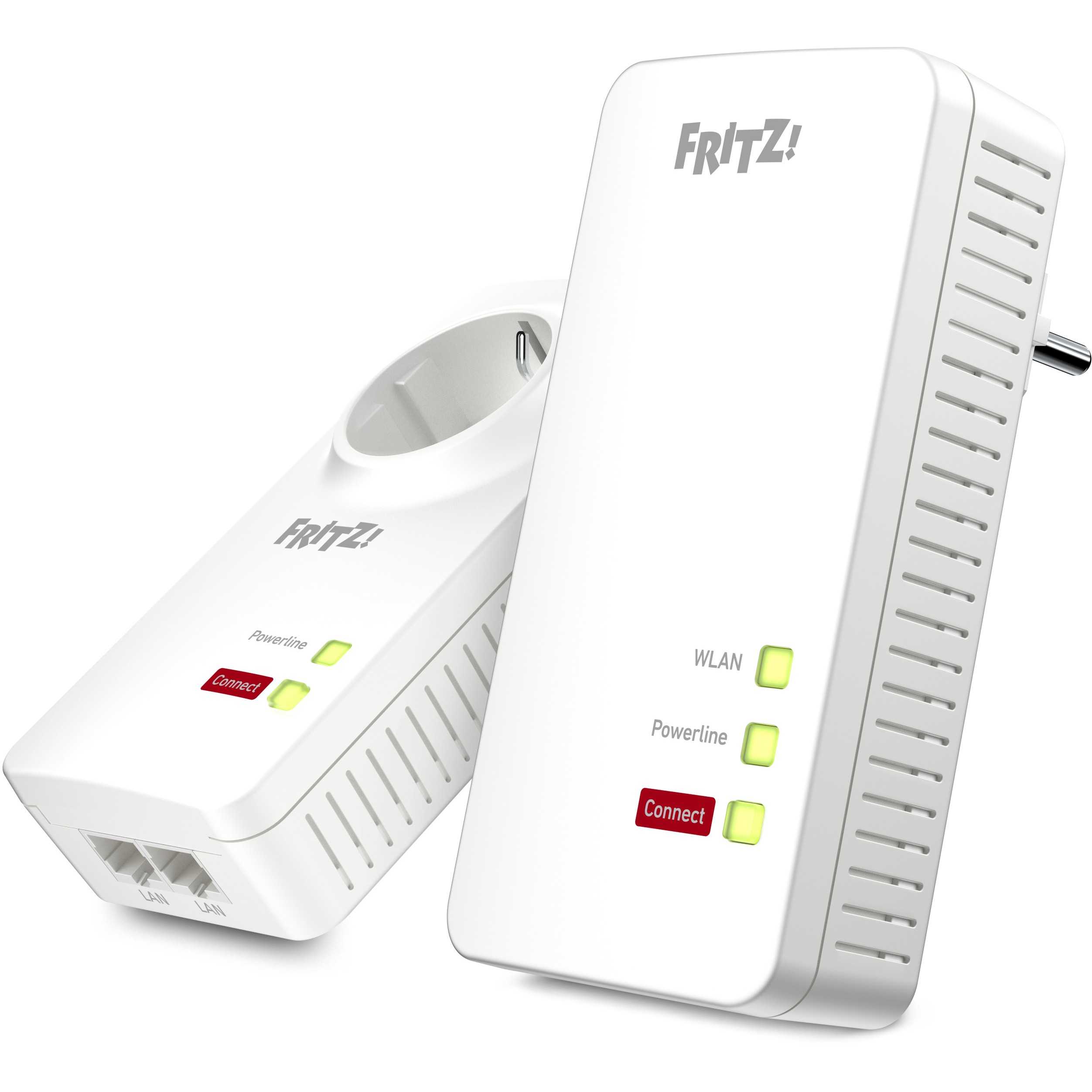 AVM FRITZ!Powerline 1260E - WLAN Set (Wi-Fi, Gigabit Ethernet, HomePlug AV2, 1200 Mbit/s, 802.11g/b/a)-1