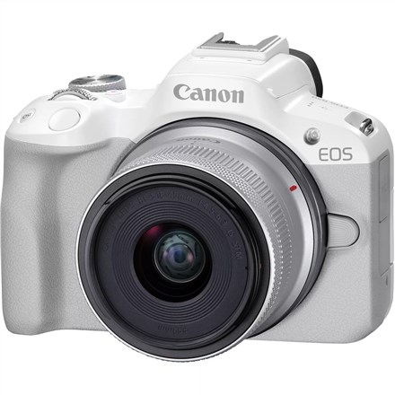 Bezrcalni fotoaparat CANON EOS R50 (White, RF-S 18-45mm Kit)-17