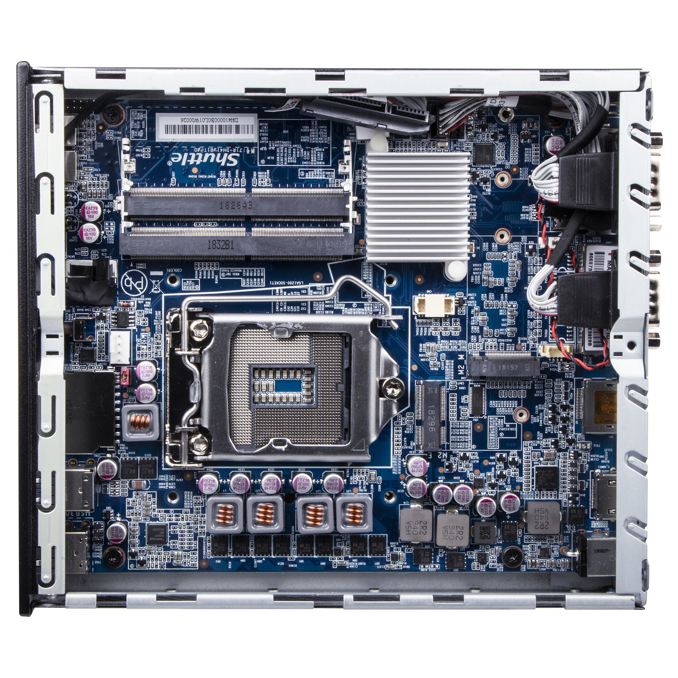 Kućište SHUTTLE XPC slim DH610 (mini PC barebone, DDR4-SDRAM, 2 SO-DIMM utora, 64 GB, Intel grafika, 3 priključena zaslona, 3840 x 2160, M.2, SATA, 120 W)-6