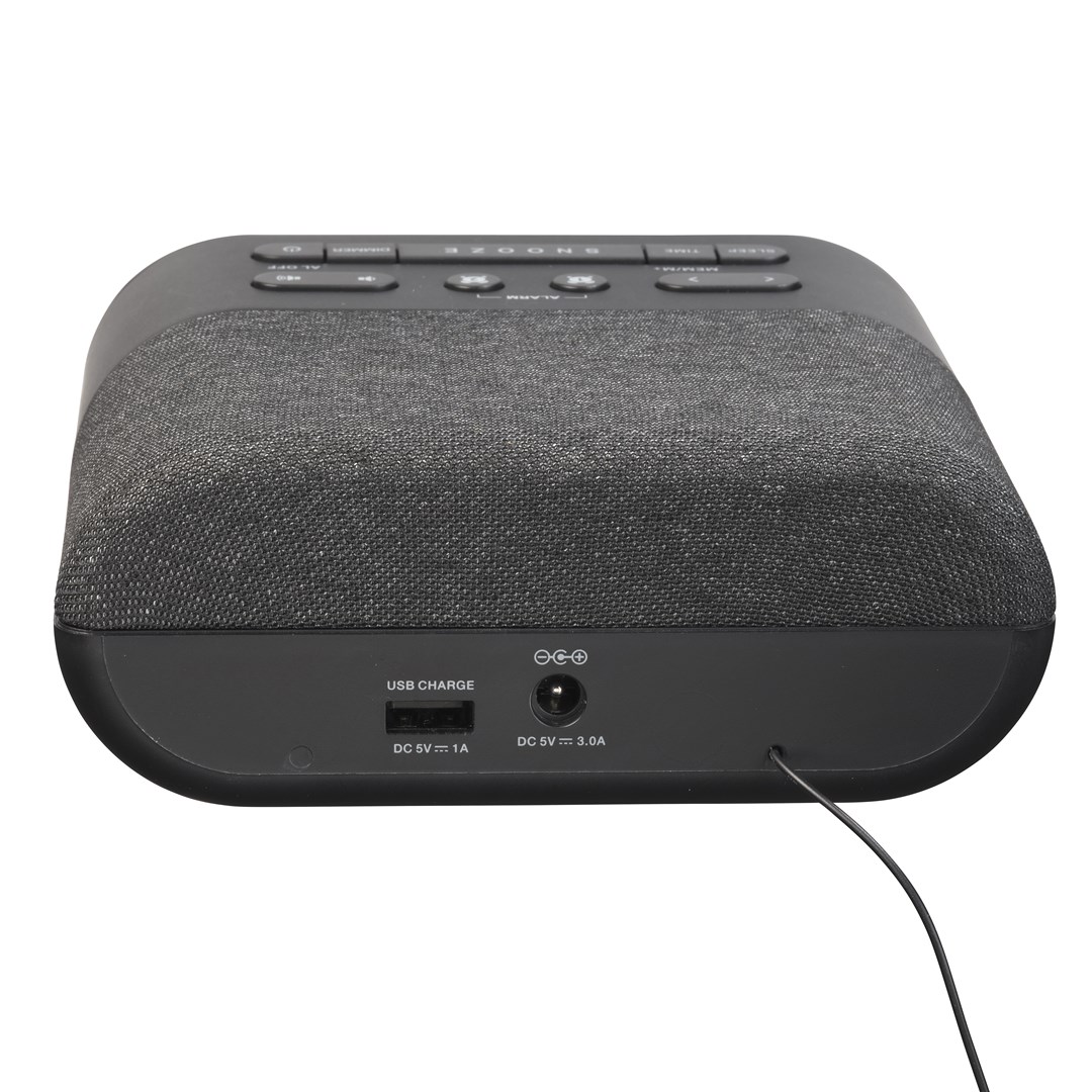 Radio budilica DENVER CRQ-107 s bežičnim punjačem, FM radio, USB-4