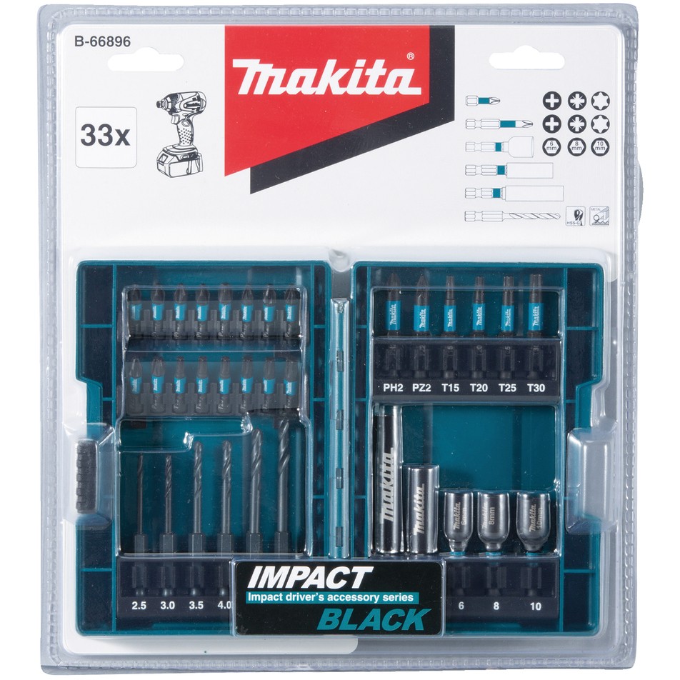 Drill bit set MAKITA DRILL BIT SET & END.+US.33el (drill bit type)-1