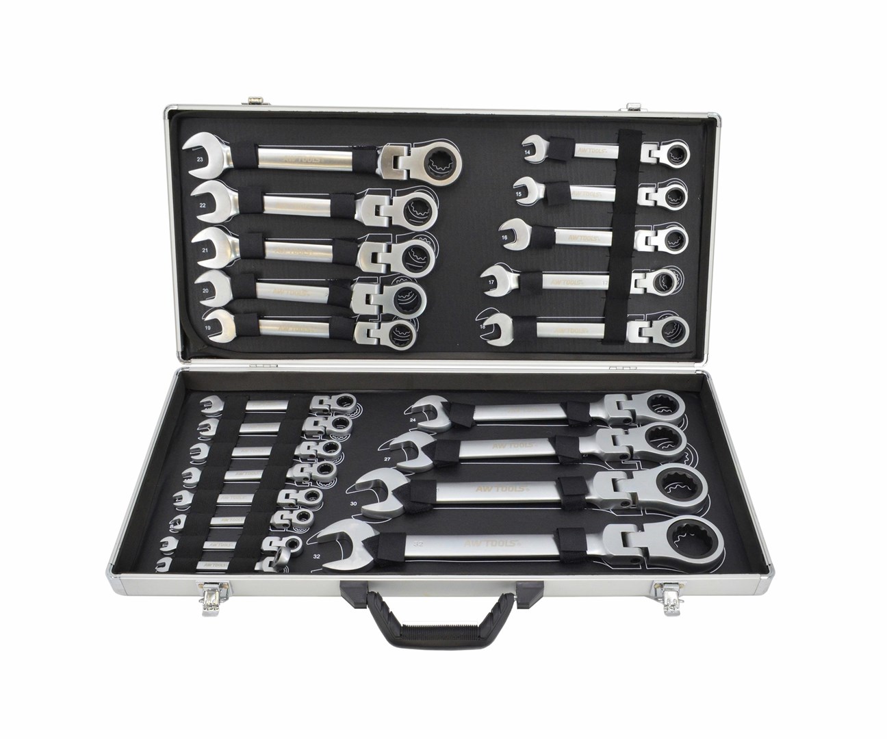 Komplet ključeva AWTOOLS 22 komada 6-32 u koferu (model FLAT WRENCH SET 22pcs.6-32 CASE)-6