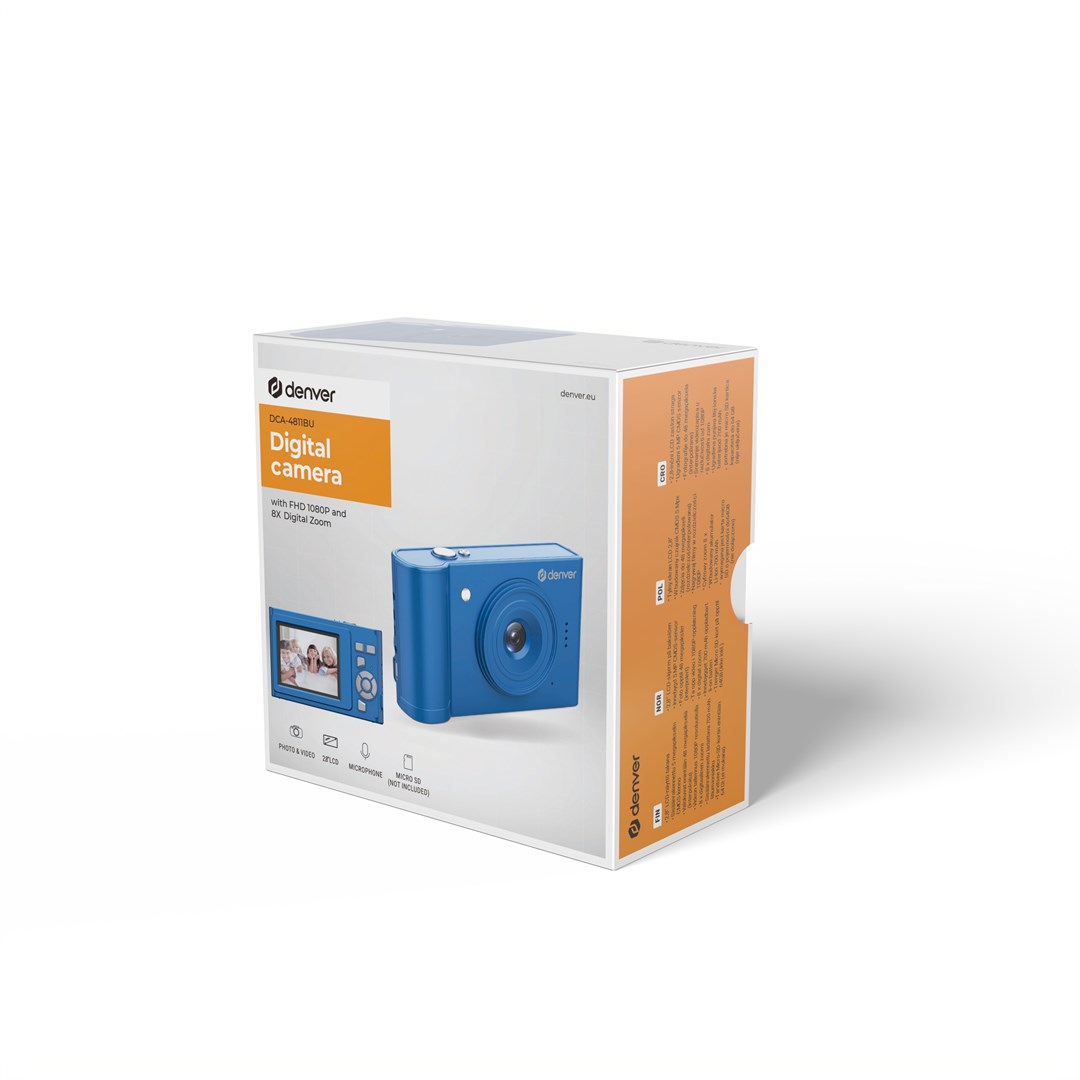 Digitalni fotoaparat DENVER DCA-4811BU (5MP, CMOS, Plava)-5