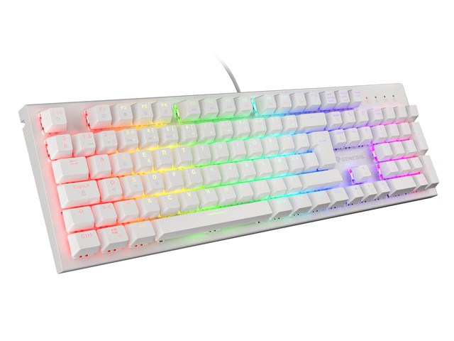 Igraća tipkovnica GENESIS THOR 303 (mehanička, RGB pozadinsko osvjetljenje, brown switch, hot swap, bijela)-0