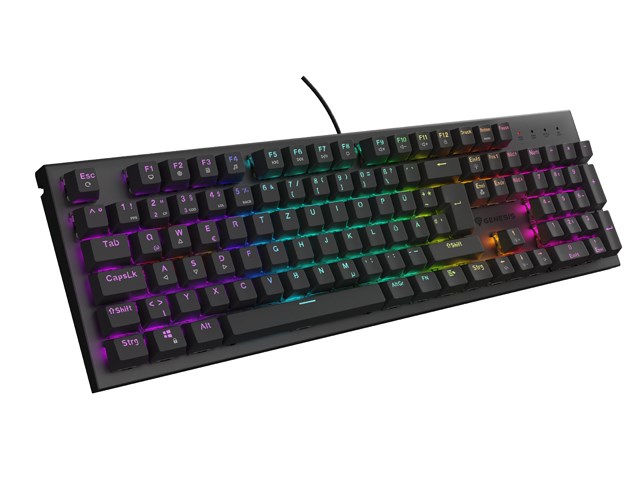 Igraća tipkovnica GENESIS Thor 303 DE (mehanička, RGB pozadinsko osvjetljenje, smeđa prekidača, hot swap, crna)-10