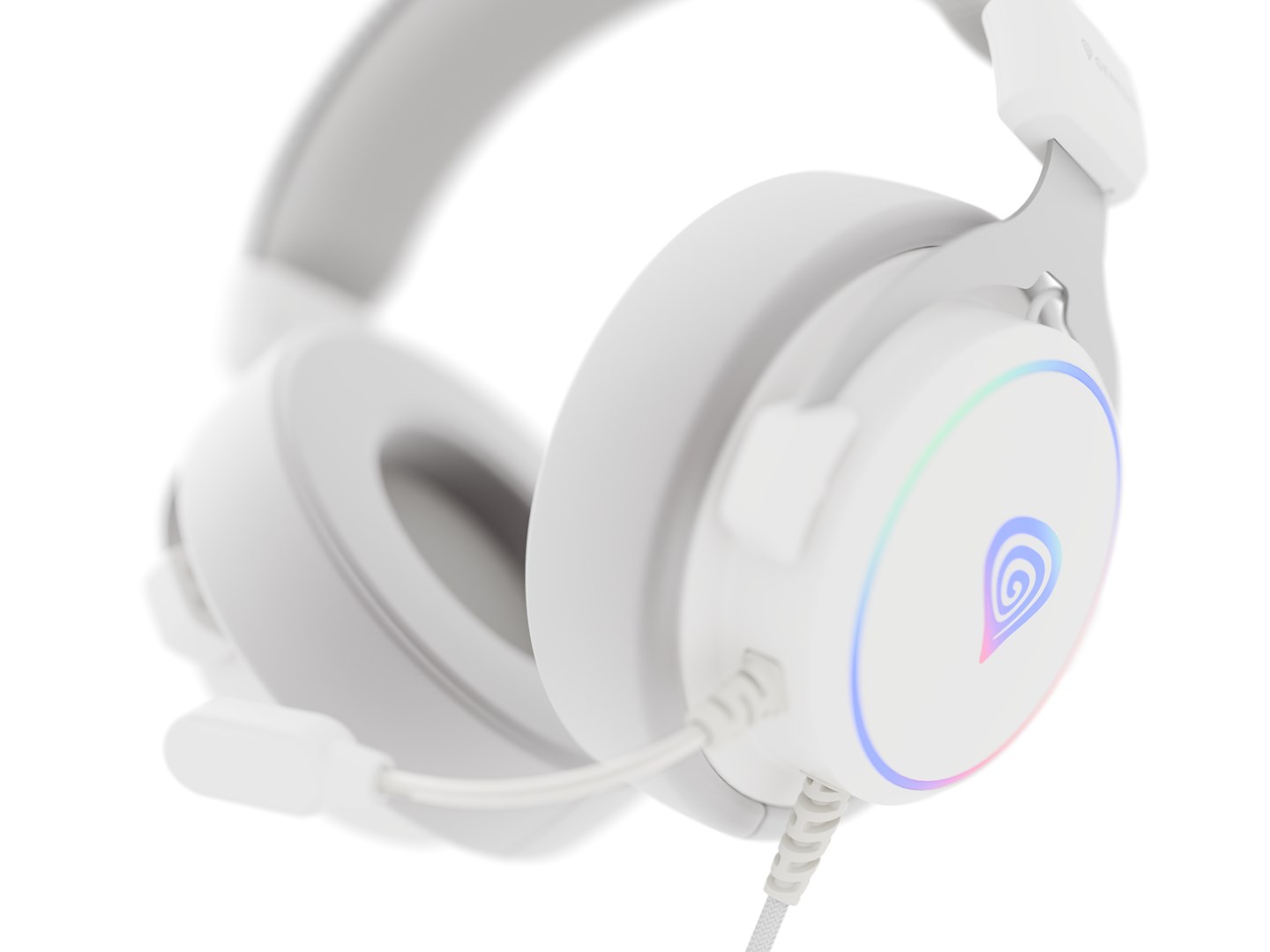 Gaming slušalice GENESIS Neon 764 RGB (Virtual 7.1, 50mm driveri, USB, bijele)-9