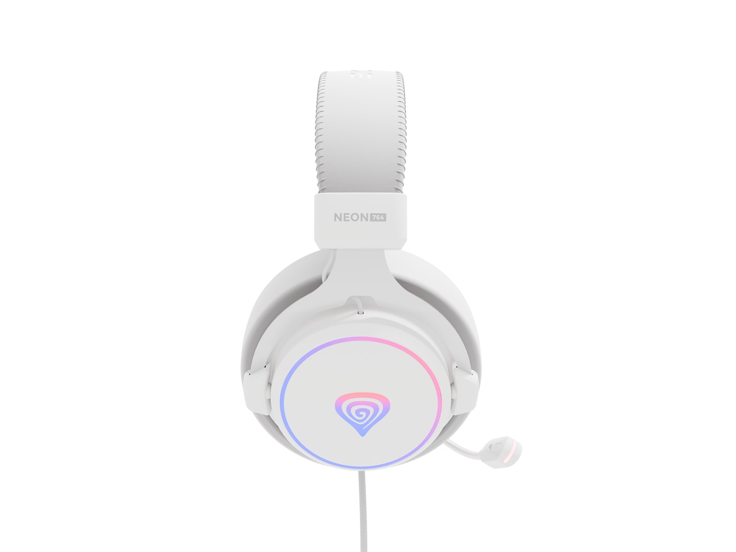 Gaming slušalice GENESIS Neon 764 RGB (Virtual 7.1, 50mm driveri, USB, bijele)-7
