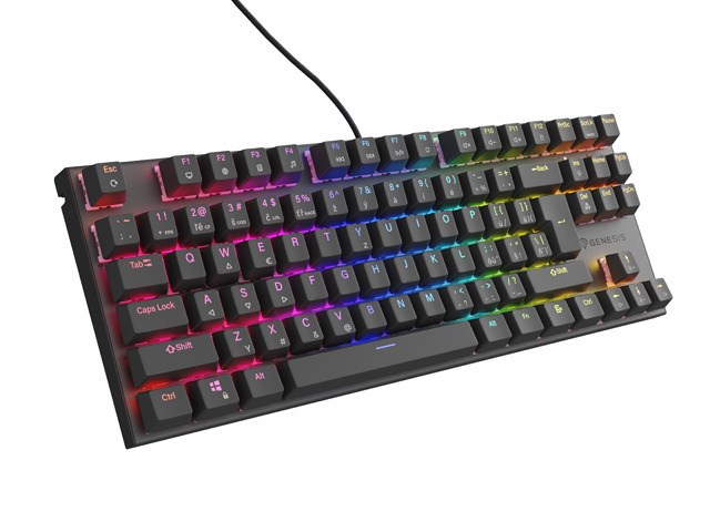 Gaming tipkovnica GENESIS Thor 303 TKL, Outemu Peach Silent Pro, RGB, crna-0
