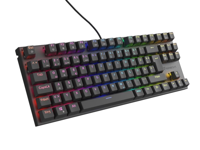 Gaming tipkovnica GENESIS Thor 303 TKL DE (mehanička, RGB pozadinsko osvjetljenje, hot swap, smeđa, crna)-8