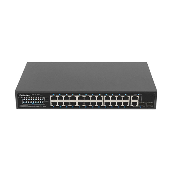 Lanberg Switch 24X 100MB DSP+/2X Combo Rack 19" 250W