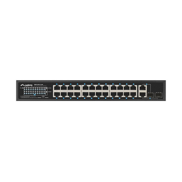 Lanberg Switch 24X 100MB DSP+/2X Combo Rack 19" 250W-1