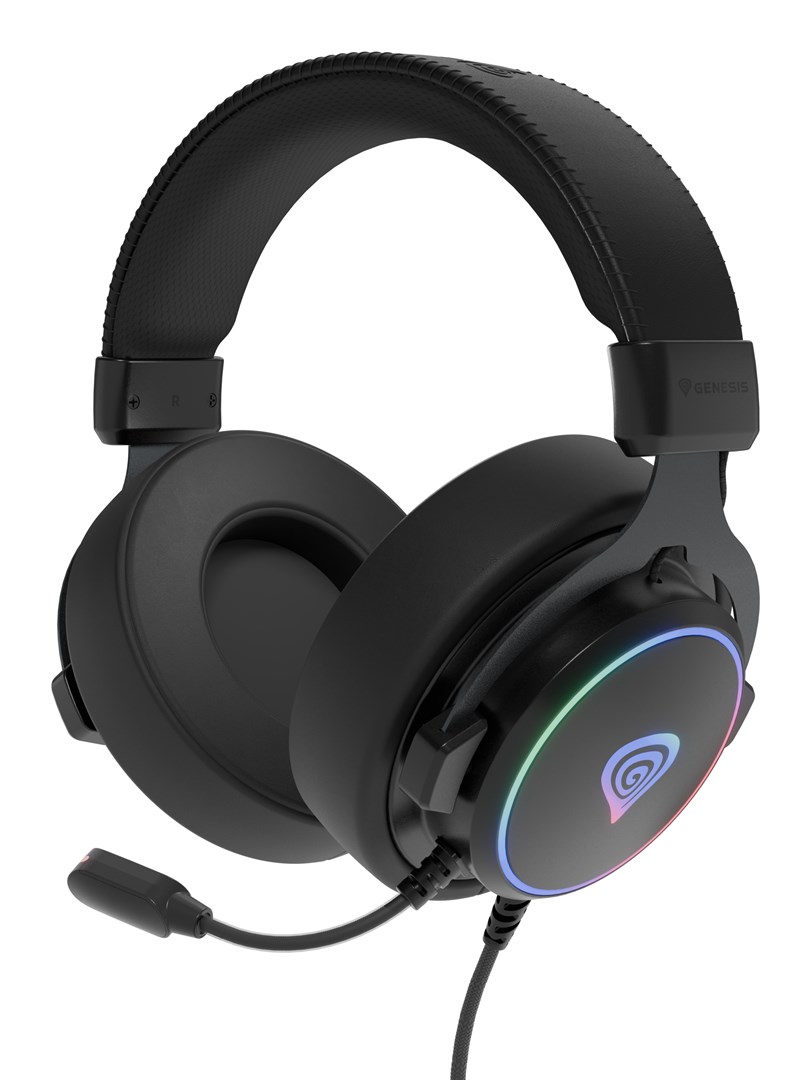 Gaming slušalice GENESIS Neon 764 RGB (50mm driveri, USB, RGB osvjetljenje)-7