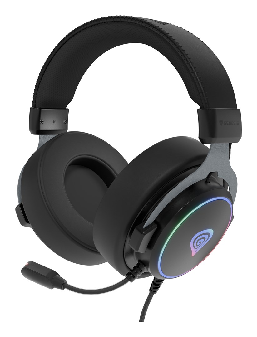 Gaming slušalice GENESIS Neon 764 RGB (50mm driveri, USB, RGB osvjetljenje)