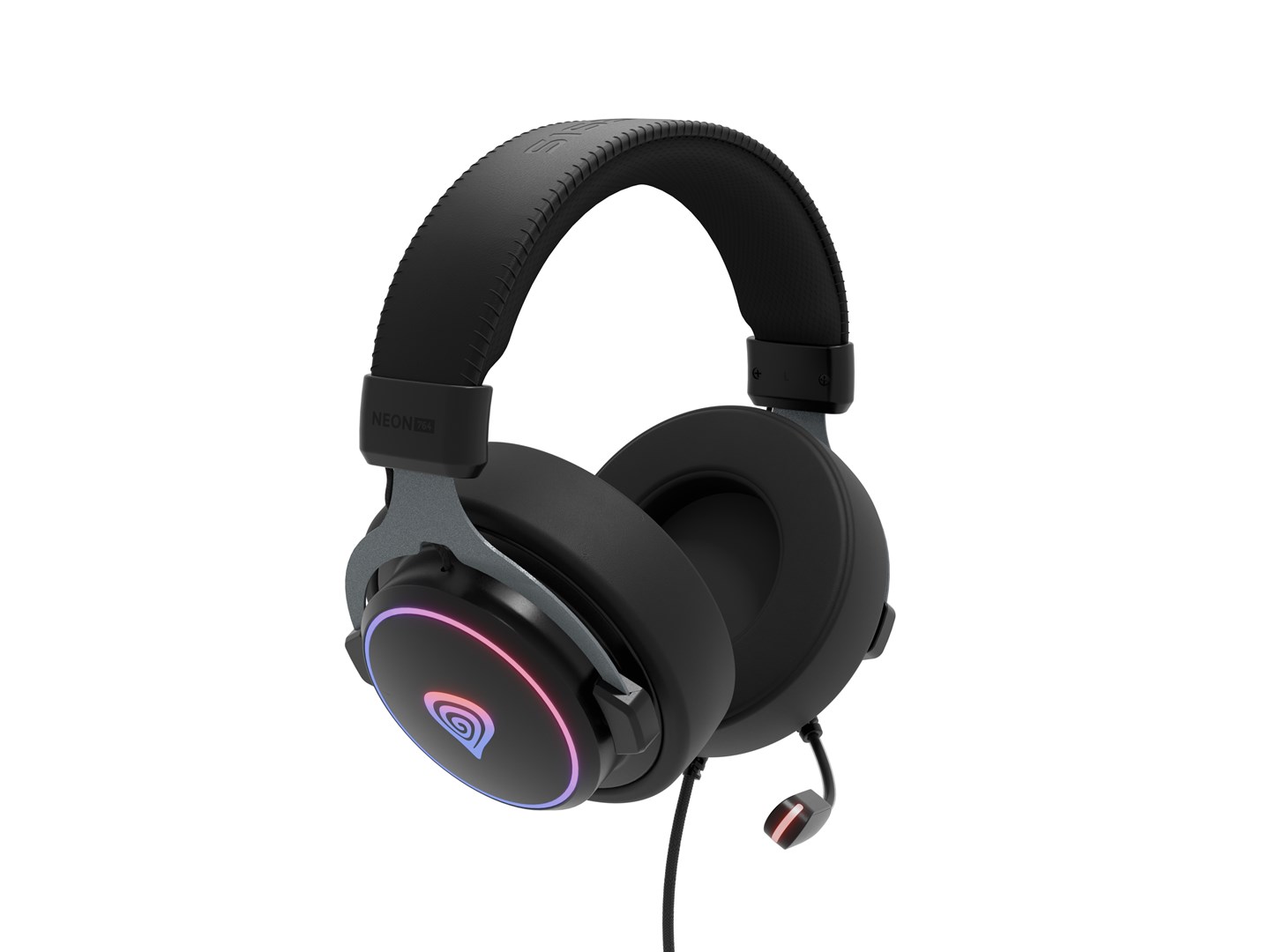 Gaming slušalice GENESIS Neon 764 RGB (50mm driveri, USB, RGB osvjetljenje)-2