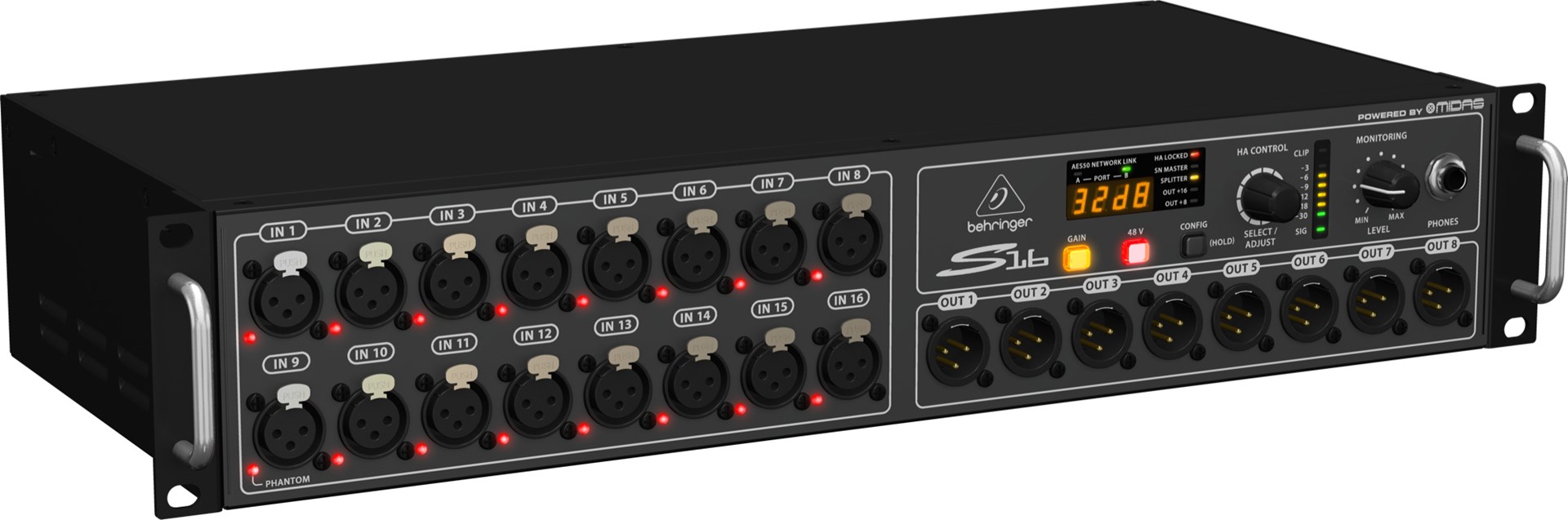 Digitalna pozornica BEHRINGER S16 (16 kanala, Ultrapre mikrofonska pretpojačala, AES50 mreža)-2