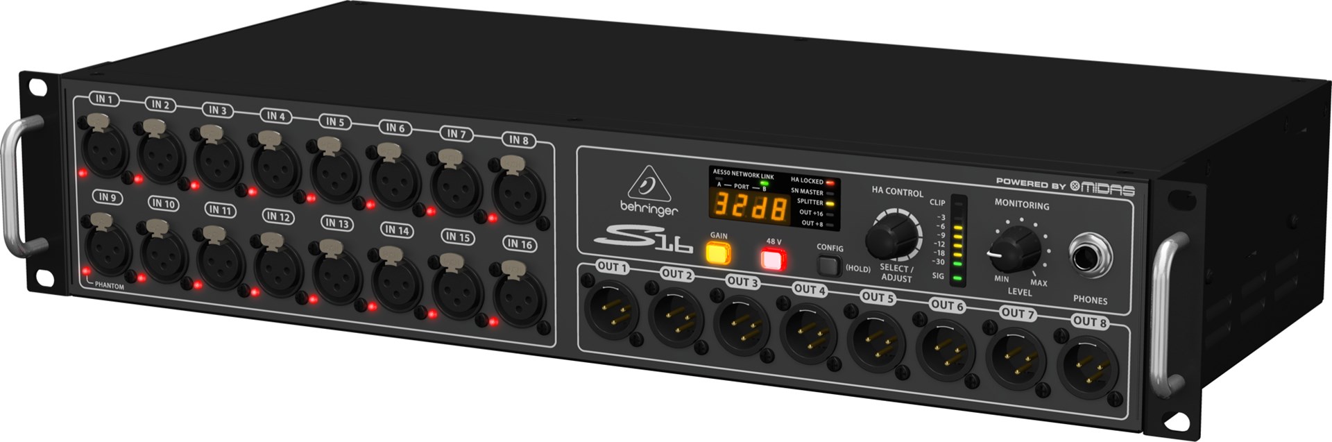 Digitalna pozornica BEHRINGER S16 (16 kanala, Ultrapre mikrofonska pretpojačala, AES50 mreža)-3