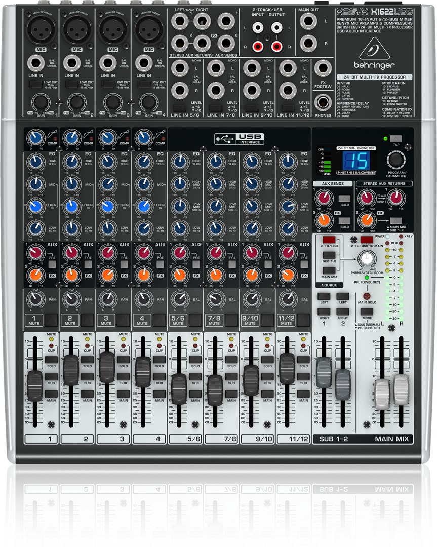 Audio Mikser BEHRINGER X1622USB (16 kanala, USB sučelje)-1