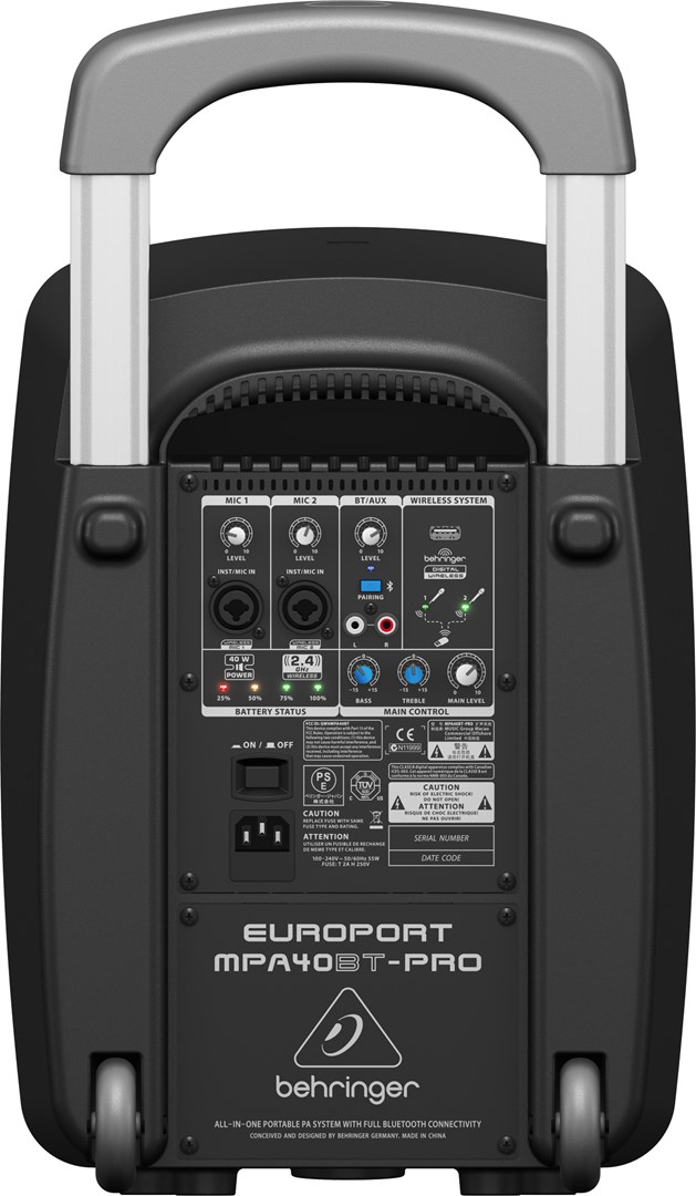 Mobilni sustav ozvučenja BEHRINGER MPA40BT-PRO (Bluetooth, 40W)-1