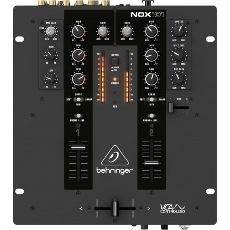 DJ Mikseta BEHRINGER NOX101 (2 kanala, 3-band EQ, VCA crossfader)-4