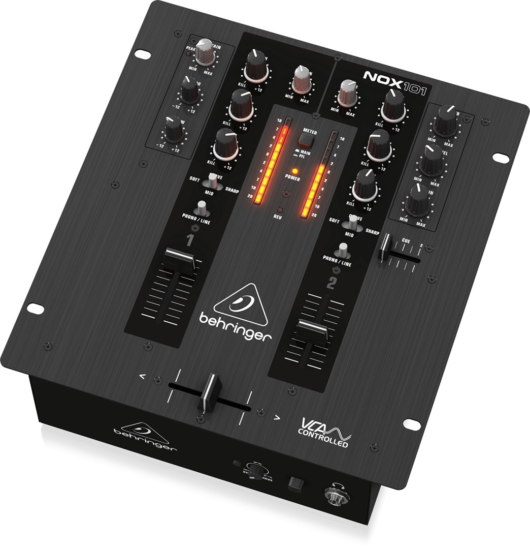 DJ Mikseta BEHRINGER NOX101 (2 kanala, 3-band EQ, VCA crossfader)-2