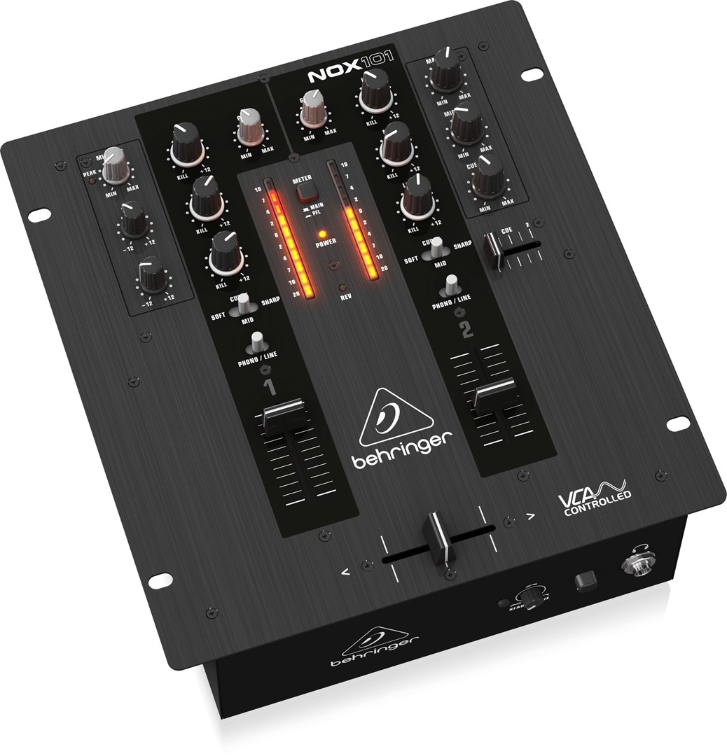 DJ Mikseta BEHRINGER NOX101 (2 kanala, 3-band EQ, VCA crossfader)-1
