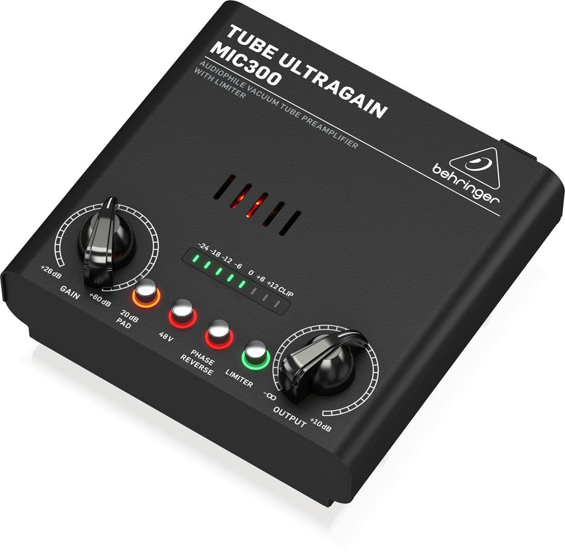 Lampovski predpojačalo za mikrofon BEHRINGER MIC300 (crna boja)-2