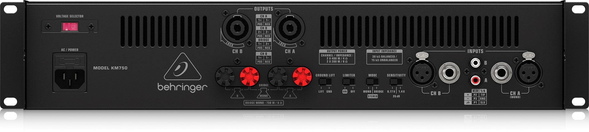 Stereo pojačalo BEHRINGER KM750 (snaga 750W)-4