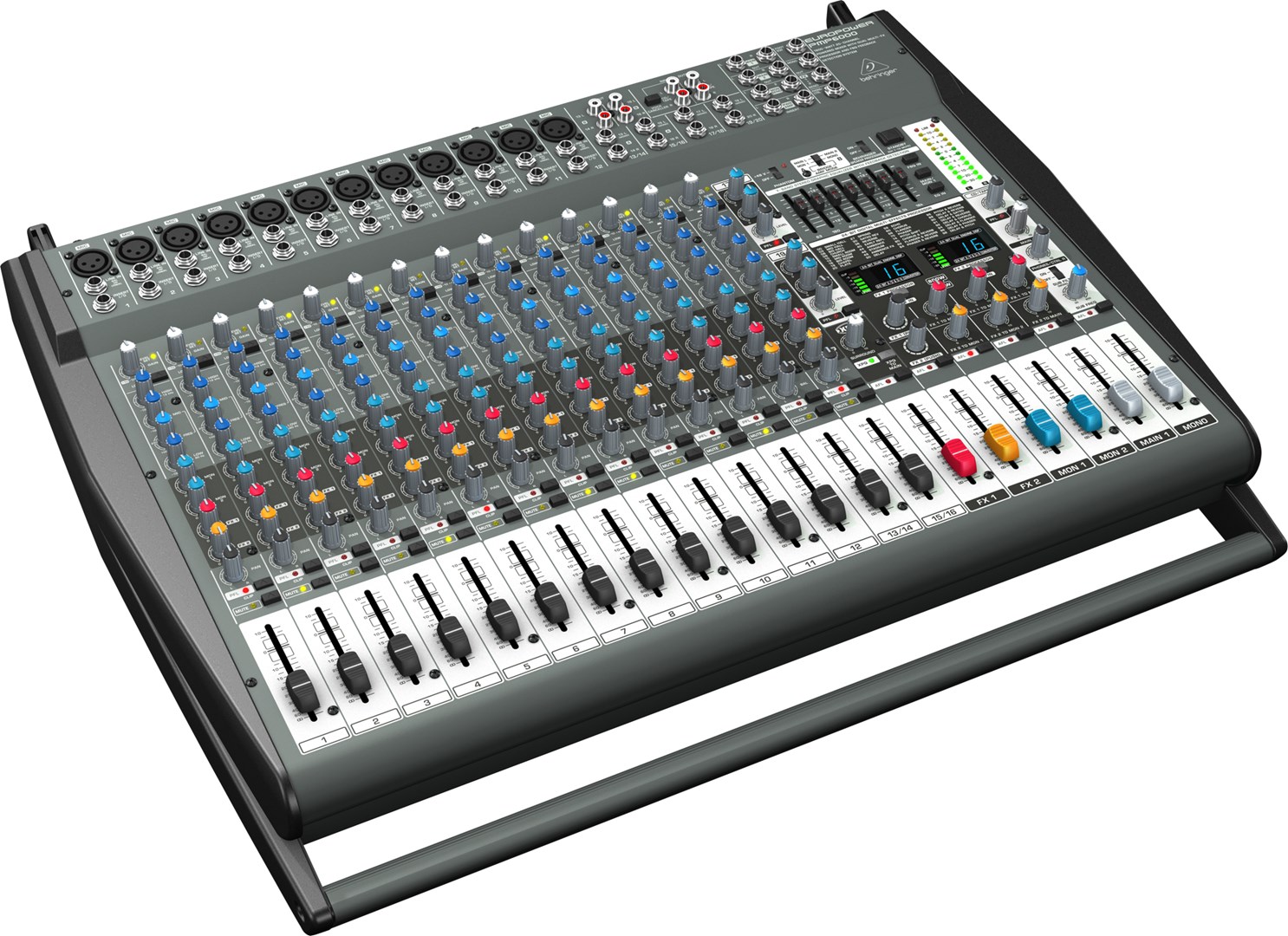 Power mikser BEHRINGER PMP6000 (1600W, 20 kanala, Dual Multi-FX, FBQ)