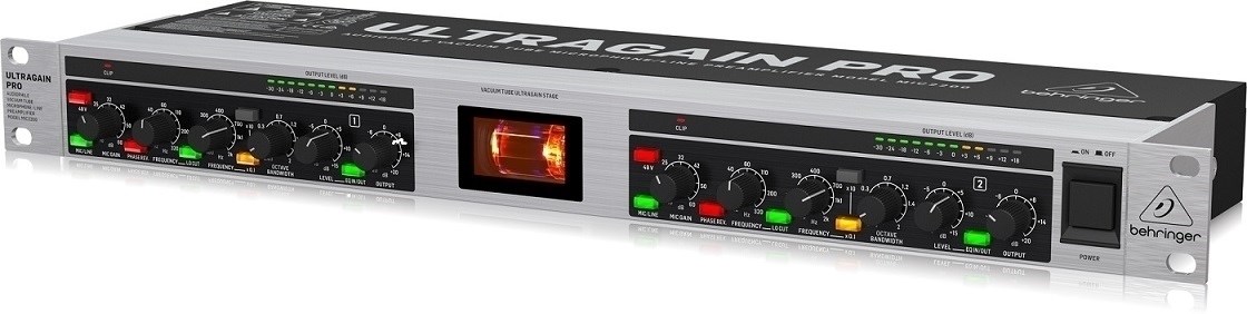 Lampov pretpojačalo za mikrofon BEHRINGER MIC2200 V2 (2 kanala, 12AX7 lampa, 48V Phantom)-0