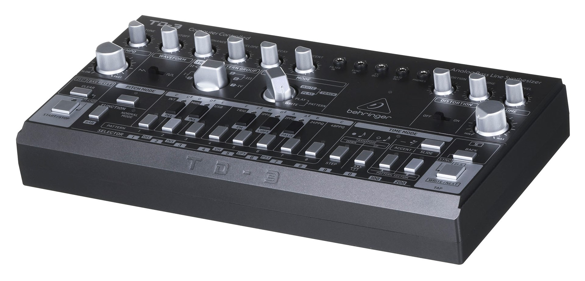 Analogni sintesajzer BEHRINGER TD-3-BK (crni, MIDI in/out, DC ulaz, USB)-3