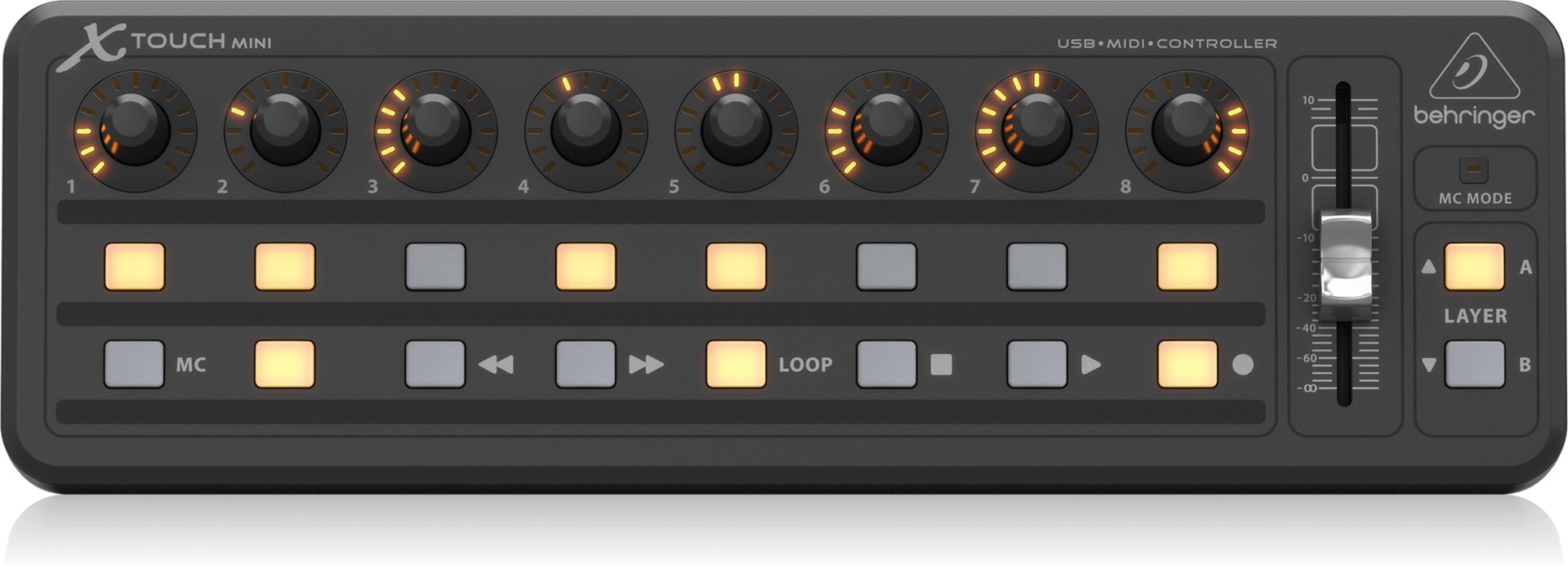 DAW kontroler BEHRINGER X-TOUCH MINI (Ultra-kompaktni, USB)-0