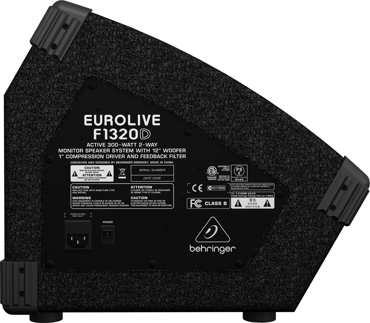 Aktivni scenski monitor BEHRINGER F1320D (300W, 12")-2