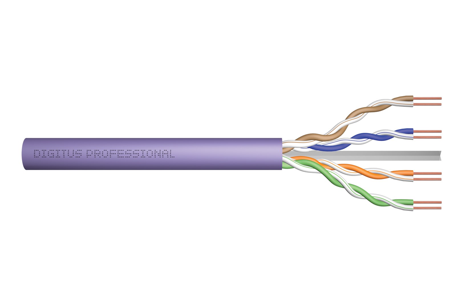 DIGITUS CAT 6 U-UTP Kabel (250 MHz, Dca, AWG 23/1, 500m, Lila)