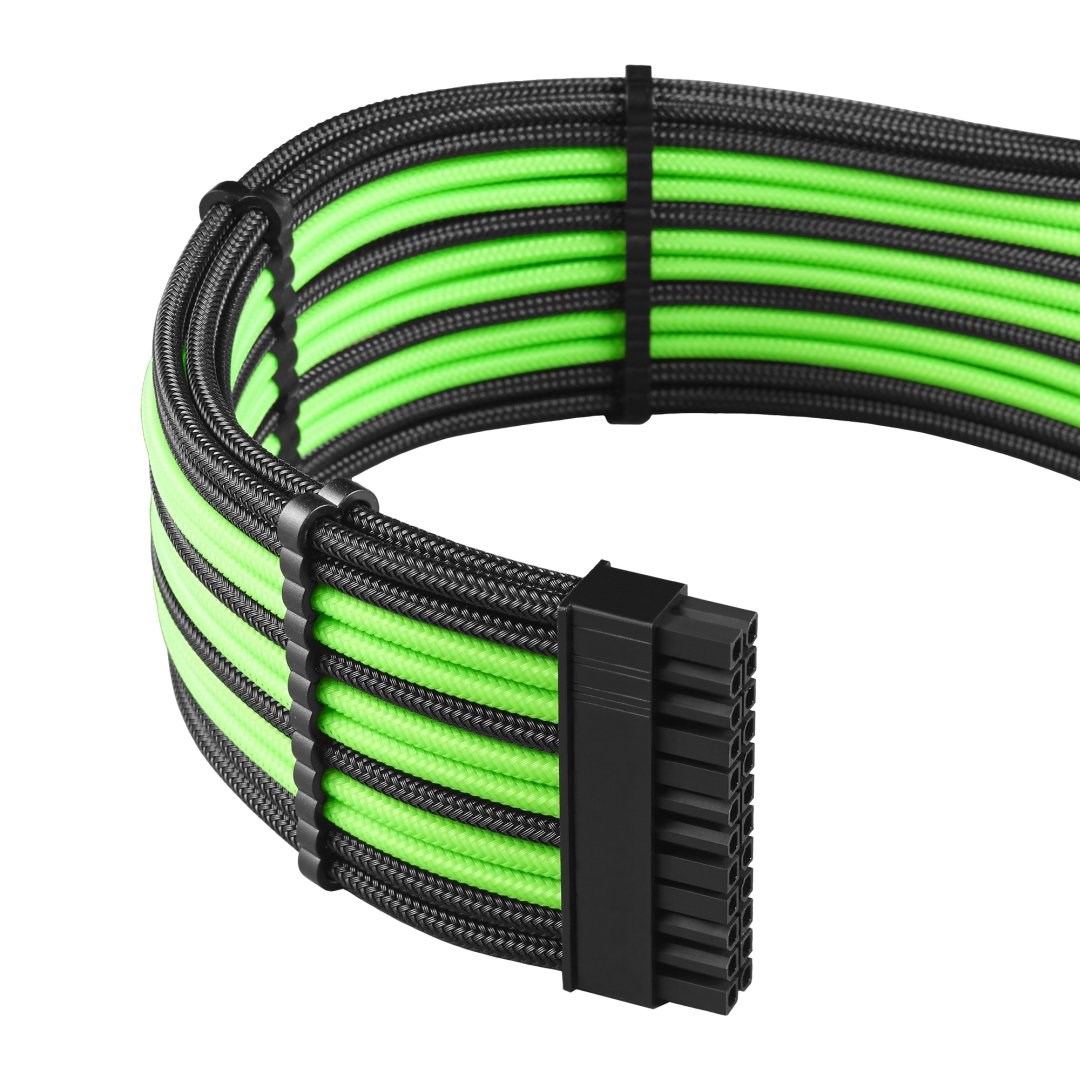 Komplet kabela CABLEMOD C-Series PRO ModMesh za RMi/RMx/RM (crna oznaka, crna/svijetlo zelena)-2