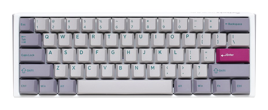 Tipkovnica gaming DUCKY One 3 Mist Grey Mini (RGB LED, MX-Speed-Silver, siva)-2