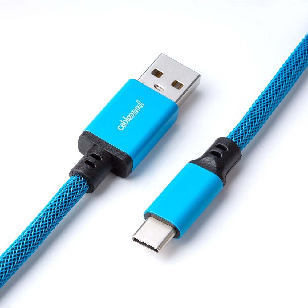 CableMod Classic Coiled Keyboard Cable USB-C do USB Type A, Midnight Black - 150cm (USB A, USB C, dužina kabla 1.5 m)-2