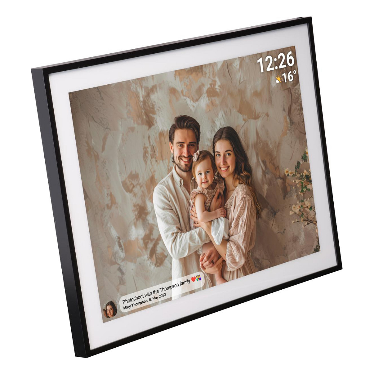 Okvir za fotografije Denver FRAMEO 19" 32GB crni (32GB memorije, 19" ekran)-1