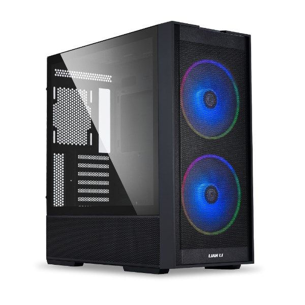 Kućište za računalo LIAN LI LANCOOL 206 (Midi-Tower, ATX, kaljeno staklo, crna)-0