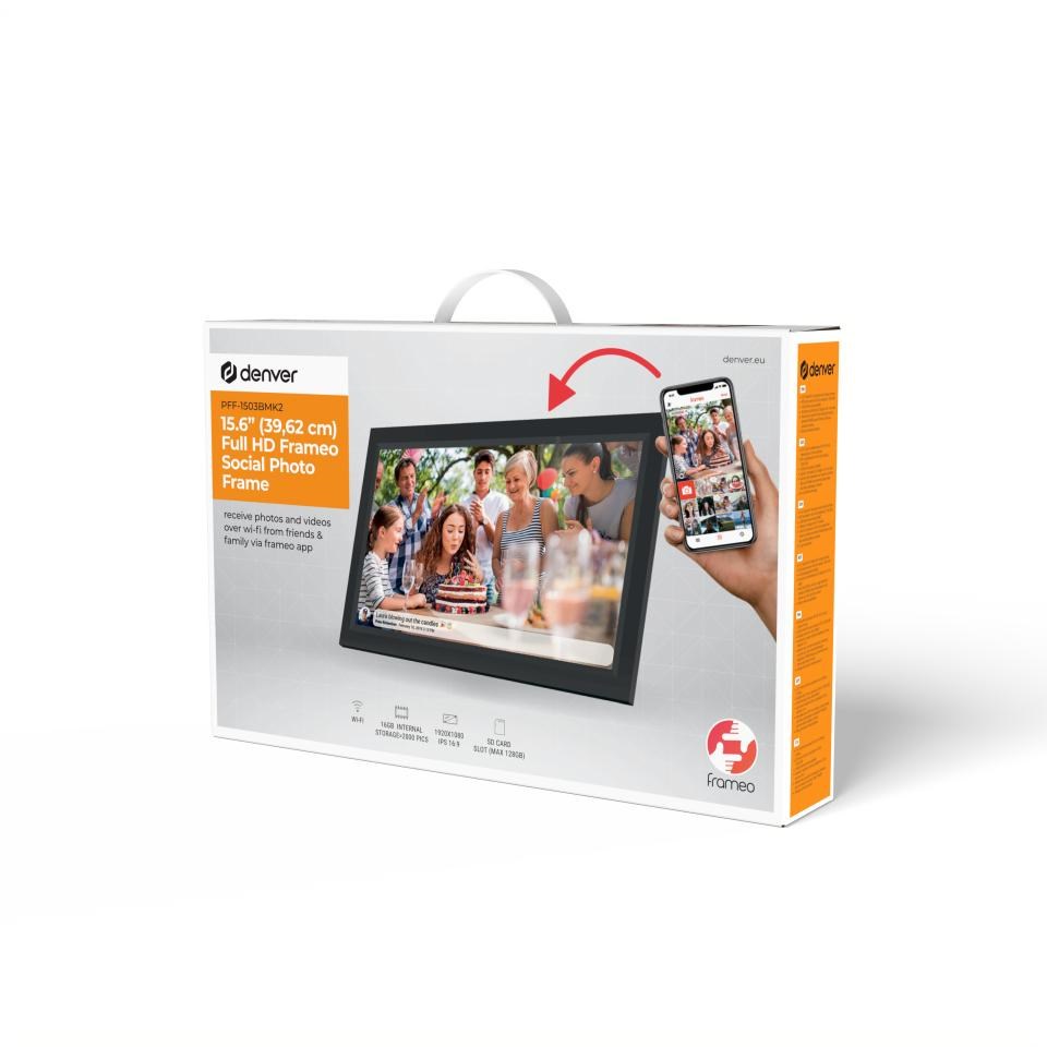 Digitalni foto okvir DENVER Z FRAMEO FHD 15.6" (crni, FHD, 16GB, Wi-Fi)-7