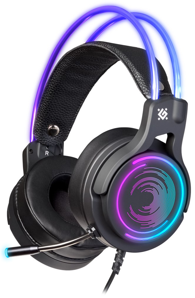 Slušalice DEFENDER Cosmo Pro (žičane, mikrofon, 7.1 virtualni zvuk, crne)-0