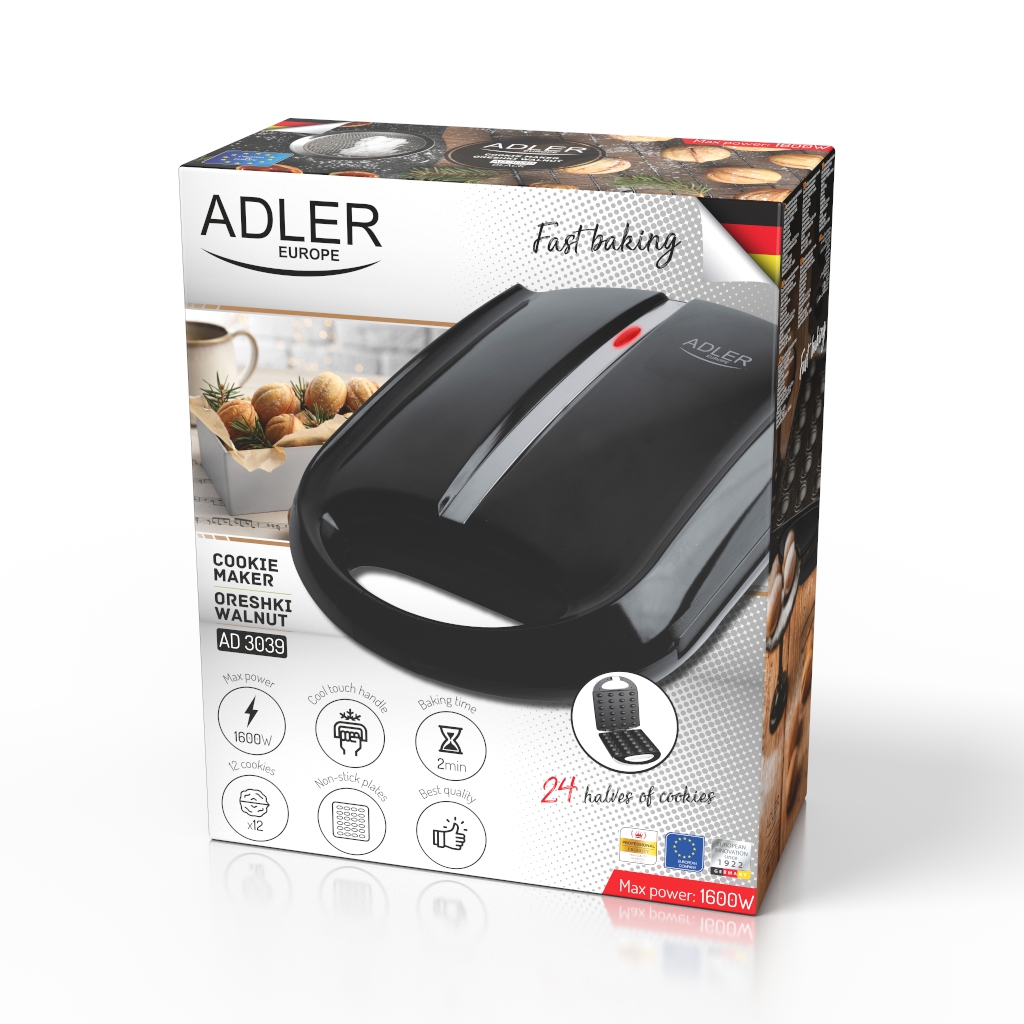 Pekač za kolačiće ADLER AD 3039B XL (orasi)-9