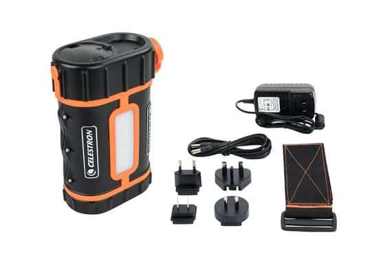 Napajanje za teleskop Celestron PowerTank Lithium Pro (crna, narančasta, 2 USB porta, težina 2.83 kg)-1