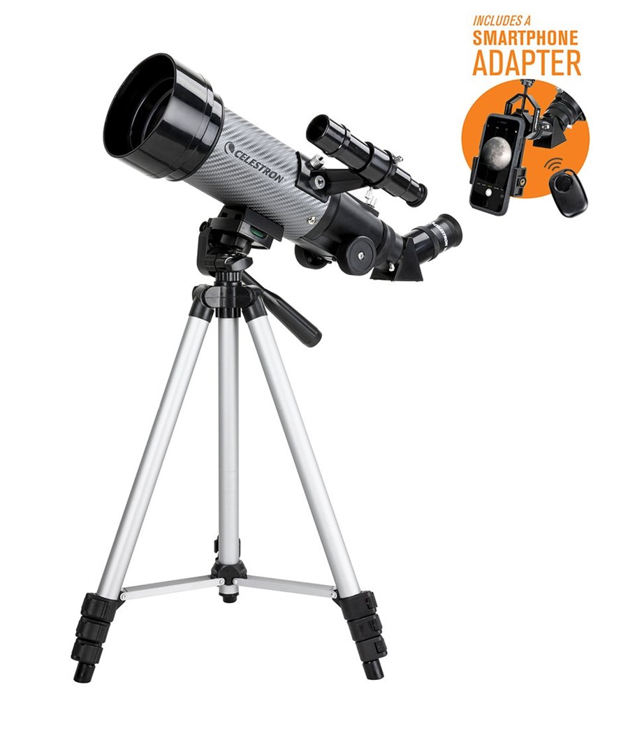 Teleskop CELESTRON Travel Scope 70 DX (promjer leće 7 cm, refraktor, omjer fokusa 5.7, promjer okulara 3.18 cm, aluminijski stativ)-7