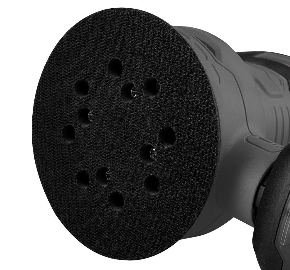 Ekscentrična brusilica GRAPHITE 450W s koferom (disk 125/150mm)-3