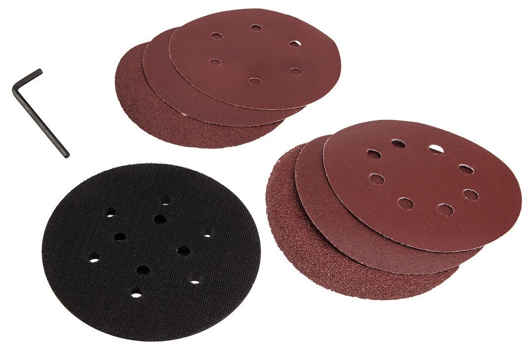 Ekscentrična brusilica GRAPHITE 450W s koferom (disk 125/150mm)-4