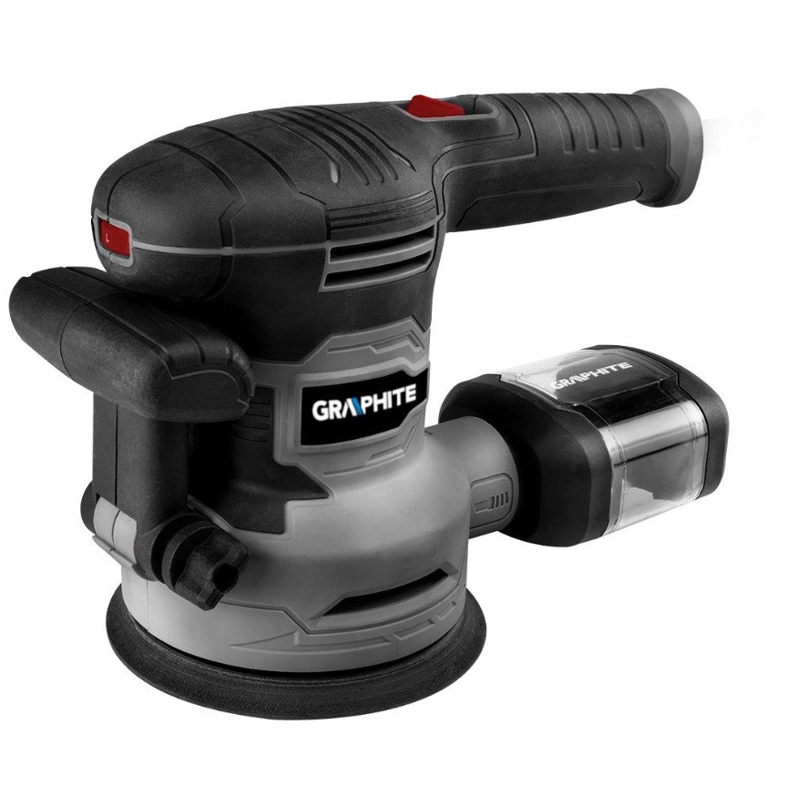 Ekscentrična brusilica GRAPHITE 450W s koferom (disk 125/150mm)-0