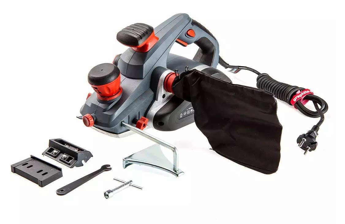 Električni Hobler GRAPHITE 1300W (Dubina hoblanja 3.5mm, Širina hoblanja 110mm)-1