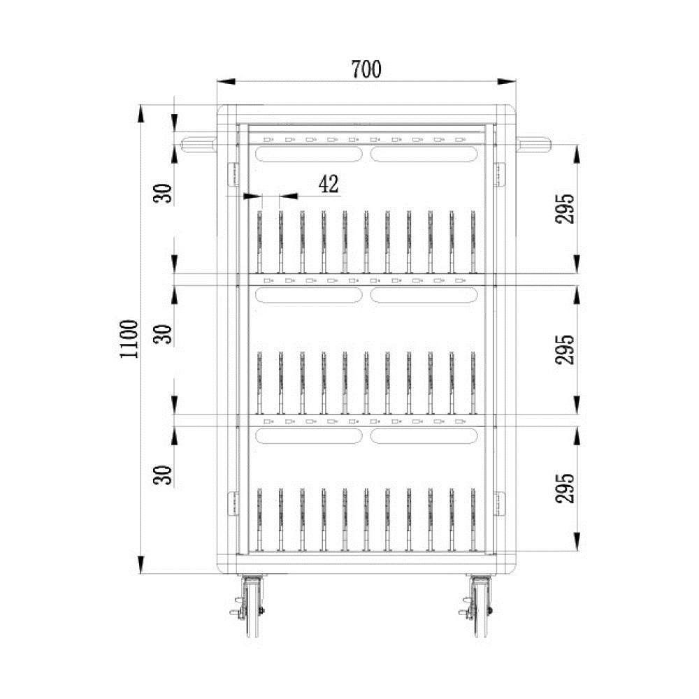 Prijenosni uređaj TECHLY I-CABINET-30DUTY (bijela, plava)-9